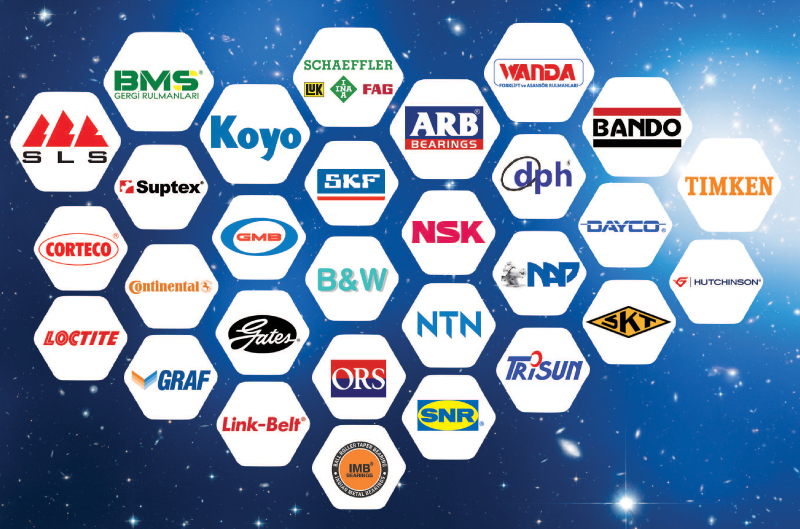 distribütörlüğünü ve bayiliğini yaptığımız markalar